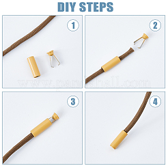 40Pcs 10 Colors Spray Printed Alloy Aglets for Shoelaces&nbsp;FIND-DC0005-09