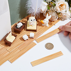 20Pcs Wood Sheet Miniature Ornaments&nbsp;DIY-WH0661-57C