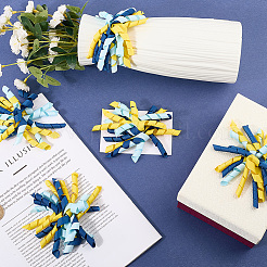 Polyester Self-Adhesive Curly Bows Gift Wrap Accessory&nbsp;DIY-WH20053-03B