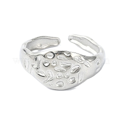 304 Stainless Steel Cuff Rings for Women&nbsp;RJEW-M019-11P