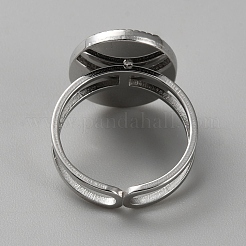 304 Stainless Steel Cuff Ring Findings&nbsp;FIND-WH0148-125H-P