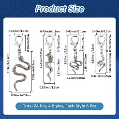 Snake Alloy Shoes Charms&nbsp;HJEW-CP00018