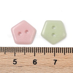 2-Hole Glass Buttons&nbsp;PORC-R010-03