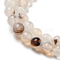 Natural Dendritic Agate Beads Strands&nbsp;G-A232-A01-02
