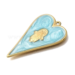 304 Stainless Steel Enamel Pendants&nbsp;STAS-E520-03B-G
