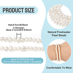 1 Strand Natural Cultured Freshwater Pearl Beads Strands&nbsp;PEAR-TA0001-47