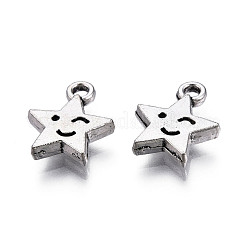 Tibetan Style Alloy Charms&nbsp;TIBEP-T010-16AS