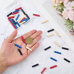40Pcs 4 Colors Alloy Cord End&nbsp;FIND-GF0008-47A