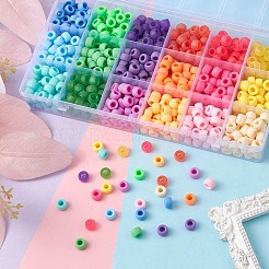 810Pcs 18 Style Opaque & Transparent Plastic Beads&nbsp;KY-YW0001-44