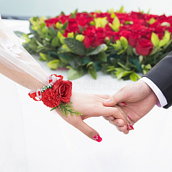 2PCS Silk Wrist Corsage&nbsp;AJEW-CP0001-51A
