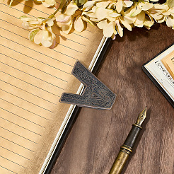 Tibetan Style Alloy Clips for Office & School&nbsp;AJEW-CP0011-77A