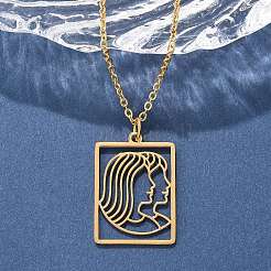 304 Stainless Steel Necklace&nbsp;NJEW-D330-01G-03