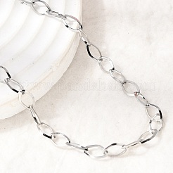 4.5MM 201 Stainless Steel Rhombus Link Chain Necklaces for Unisex&nbsp;NJEW-K302-12P