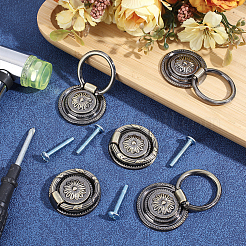 Flower Zinc Alloy Drawer Handle&nbsp;FIND-WH0366-397AB-02