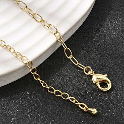 3MM Brass Cable Chain Necklaces for Women&nbsp;NJEW-F366-01B