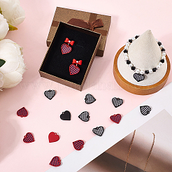 16Pcs 2 Colors Spary Painted Alloy Polyester Pendants&nbsp;FIND-SC0016-84