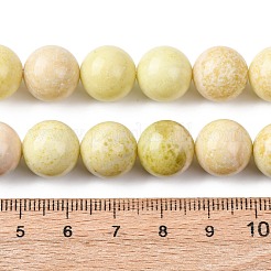 Natural Lemon Jade Beads Strands&nbsp;G-H343-D01-12mm-A