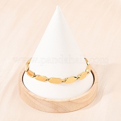 304 Stainless Steel Rhombus Link Chain Bracelets for Men Women&nbsp;BJEW-G766-04G