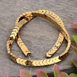 Electroplated Arrows Non-magnetic Synthetic Hematite Bead Strands&nbsp;G-E295-10B