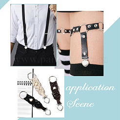 20Pcs 2 Style Heart Iron Pacifier Suspender Clips&nbsp;DIY-WR0002-83