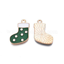 Christmas Alloy Enamel Pendants&nbsp;ENAM-Q442-63A