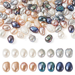 100Pcs 4 Styles Natural Cultured Freshwater Pearl Beads&nbsp;PEAR-BT0001-02