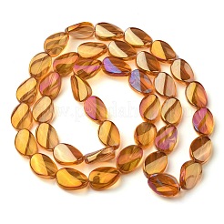 Transparent Electroplate Glass Bead Strands&nbsp;EGLA-C001-FR05