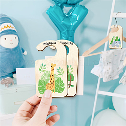 Wood Baby Closet Size Dividers&nbsp;AJEW-WH0353-002