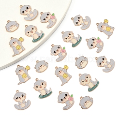 20Pcs 5 Styles Alloy Enamel Pendants&nbsp;ENAM-FS0003-12