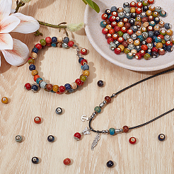 180Pcs 12 Colors Handmade Porcelain Beads&nbsp;PORC-PH0001-43
