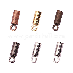 300Pcs 6 Colors Brass Cord Ends&nbsp;KK-CJ0001-68