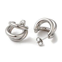 Non-Tarnish 304 Stainless Steel Stud Earrings&nbsp;EJEW-Z026-16P