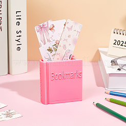 Plastic Book-shaped Bookmark Holder&nbsp;AJEW-WH0609-623A