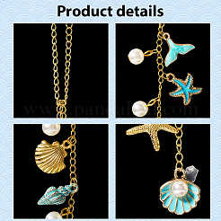 2Pcs Alloy Enamel Pendant Decorations&nbsp;HJEW-SC0002-69