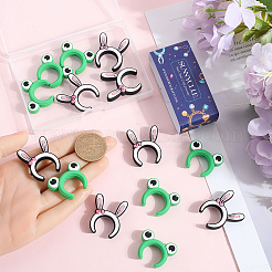 116Pcs 2 Styles Rabbit/Frog Food Grade Silicone Focal Beads&nbsp;SIL-SC0002-34