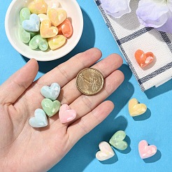 20Pcs UV Plating Opaque Acrylic Beads&nbsp;MACR-YW0004-14
