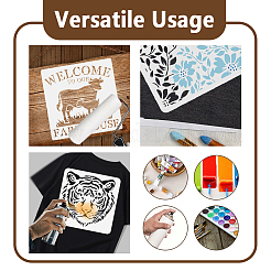 PET Hollow Out Drawing Painting Stencils&nbsp;DIY-WH0675-058