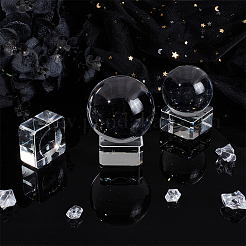 Glass Crystal Ball Display Pedestals&nbsp;AJEW-WH0314-623