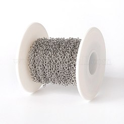 Tarnish Resistant 304 Stainless Steel Rolo Chains&nbsp;CHS-E016-02E-P