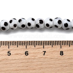 Handmade Lampwork Beads&nbsp;LAMP-D002-6mm-01F