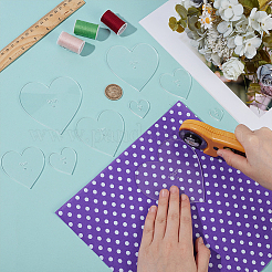 9Pcs 9 Styles Acrylic Template&nbsp;DIY-BC0011-94
