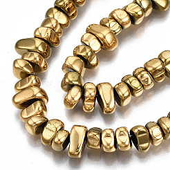 Electroplate Non-magnetic Synthetic Hematite Beads Strands&nbsp;X-G-T114-93G