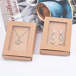 Foldable Drawer Type Creative Kraft Paper Box&nbsp;LS-CON-WH0077-12