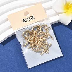 SHEGRACE Brass Toggle Clasps&nbsp;XGRQ2C450-400G