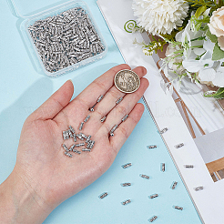 300Pcs Column Tibetan Silver Tube Beads&nbsp;TIBE-ME0001-17
