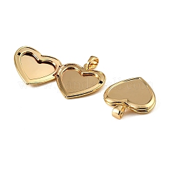 Brass Locket Pendants&nbsp;KK-CBA7157-08G