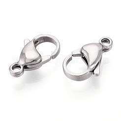 304 Stainless Steel Lobster Claw Clasps&nbsp;STAS-T065-15mm-34P