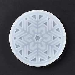 DIY Christmas Snowflake Pattern Cup Mat Silicone Molds&nbsp;DIY-E055-17