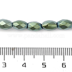 Electroplated Strong Magnetic Synthetic Hematite Beads Strands&nbsp;G-P518-02H