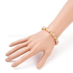 Round Natural Quartz Crystal Beaded Stretch Bracelets&nbsp;BJEW-JB05607-03